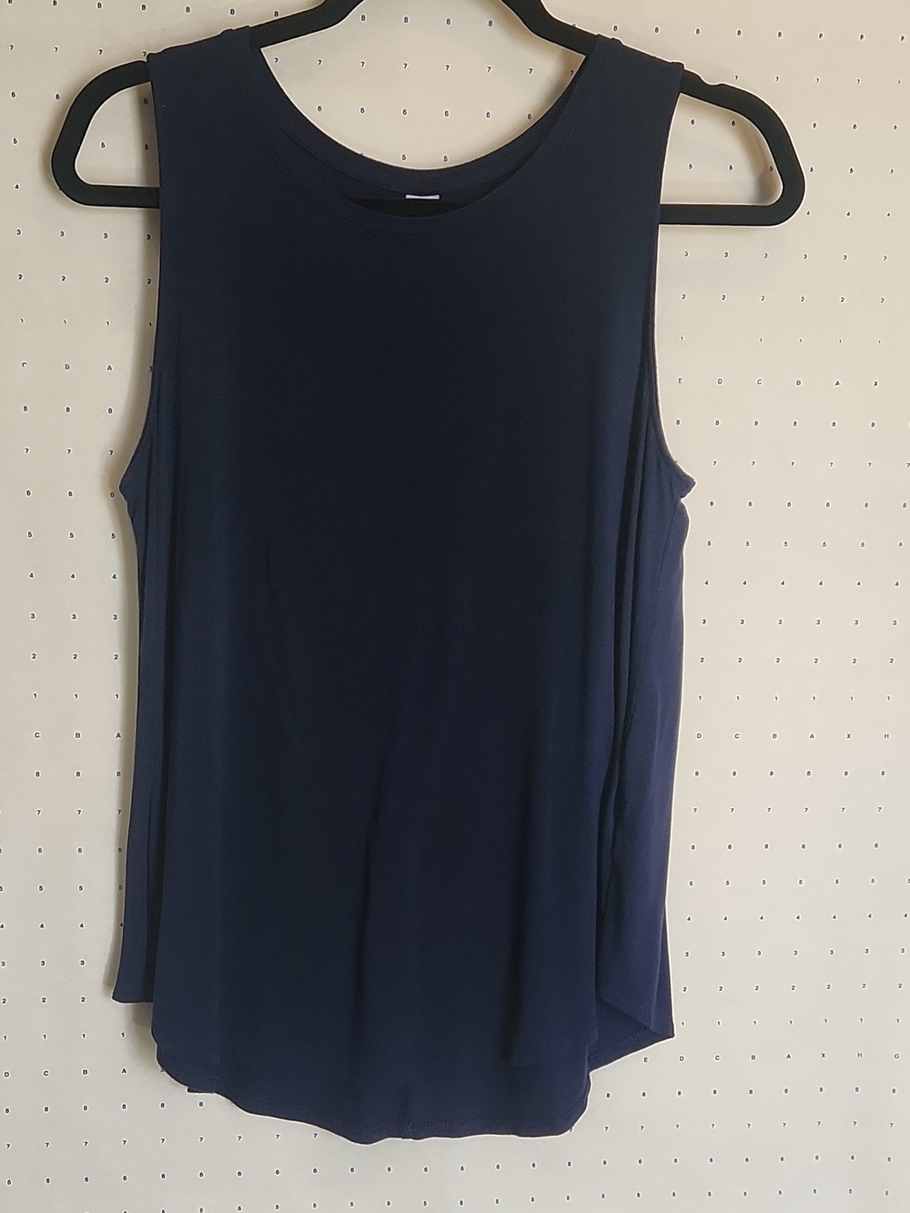 Old Navy Navy Blue Sleeveless Tank Top Medium Petite Blue